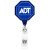 Blue Customized Jumbo Octagon Badge Reel