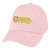 Pink Embroidered Washed Cotton Cap | Promotional Logo Hats