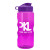 22 oz Mini Mountain Water Bottle with Flip Top Lid - Transparent Fuchsia