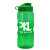 22 oz Mini Mountain Water Bottle with Flip Top Lid - Transparent Green