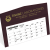 Marooon American Grid Legacy Custom Table Calendars | American Memo Pad # 6