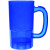 14 oz Stein Promotional Custom Imprinted With Logo Transluent Blue