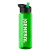 Promotional 32 oz Guzzler Sports Bottle - Green bottle, Black/green lid