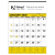 Wall Calendar with Yellow Accent and Imprinted Logo