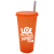 USA Made 26 oz Color Tumbler With Lid And Straw