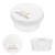 White Promotional 11 oz Snap-A-Snack Container | Custom Food Storage