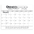 Black and White Desk Pad Calendar Customized