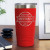 Living the Dream Red Polar Camel Insulated Personalized Travel Tumbler - 20 oz