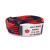 Adjustable Black and Red Fabric Engraved Medical ID Bracelet