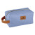 Custom Heathered Toiletry Bag - Blue