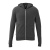 Men's Garner Lightweight Knit Full Zip Hoodie With Thumb Holes - Black