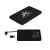 Custom Slim 2500 Mah 3-in-1 Power Bank - Black