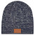 Custom Knit Beanie With Leatherette Patch