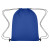 Ripstop Drawstring Bag - Blue (Front)