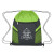 Ripstop Drawstring Bag - Lime with Single Color Imprint