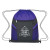 Ripstop Drawstring Bag - Purple with Single Color Imprint