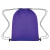 Ripstop Drawstring Bag - Purple (Front)
