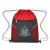 Ripstop Drawstring Bag - Red with Single Color Imprint