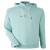 Swannies Golf Unisex Vandyke Quarter-zip Hooded Sweatshirt - Marine Heather/Glacier