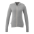 Women's Garner Lightweight Knit Full Zip Hoodie With Thumb Holes - Heather Gray