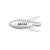 Custom Rocket Shaped Stress Reliever - Silver