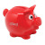 Custom Small Piggy Bank - Red