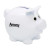 Custom Small Piggy Bank - White