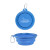 Custom Silicone Collapsible Drink Bowls - Blue