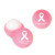 Custom Round Soft Touch Lip Balm - Pink