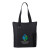 Custom Essential Trade Show Tote With Zipper Closure - Black