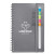 Semester Spiral Notebook With Sticky Flags - Gray