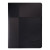 Custom Leeman Duo-Textured Tuscany Padfolio - Black