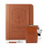 Custom Leeman Tuscany Mobile Portfolio Power Bank And Pen Set - Tan