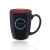 Custom 12 oz. Java Two Tone Coffee Mugs - Black/Red