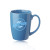 Custom 12 oz. Curved Java Custom Coffee Mugs - Light Blue