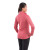 Women's TAZA Performance Knit Quarter Zip with Thumb Holes - Team Red Heather - Back 2