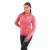 Women's TAZA Performance Knit Quarter Zip with Thumb Holes - Team Red Heather - Front 2