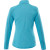 Women's TAZA Performance Knit Quarter Zip with Thumb Holes - Aspen Blue Heather - Back