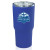 Custom 17 oz. Rubberized Stainless Steel Travel Mugs - Blue