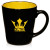 12 oz. Two-Tone Latte Custom Mugs  - Yellow