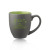 Custom 16 oz. Pop Out Bistro Two Tone Coffee Mugs - Lime