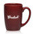 Custom 16 oz. Large Mocha Glossy Ceramic Custom Mugs - Maroon