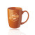 Custom 12 oz. Curved Java Custom Coffee Mugs - Orange