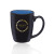 Custom 12 oz. Java Two Tone Coffee Mugs - Black/Blue