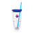 24 oz. Double Wall Solid Clear Orbit Acrylic Tumblers - Blue