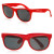 Two Tone Plastic Sunglasses - Red