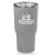 Custom 17 oz. Rubberized Stainless Steel Travel Mugs - Gray