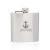 6 oz. Murano Stainless Steel Hip Flasks - Silver