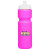 28 oz. Push Cap Plastic Water Bottles  - Neon Pink (Extra Charge for Full Color Imprint)