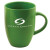 Custom 10 oz Ceramic Coffee Mug - Lime Green